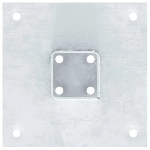 Postolja za stupove kvadratna 4 kom 46x46 mm pocinčani čelik - Srebrno 46 x 46 mm 4 Srebrno Cijena