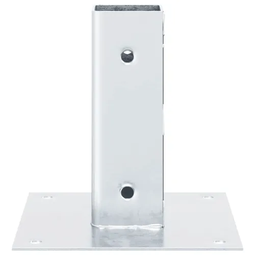 Postolja za stupove kvadratna 4 kom 46x46 mm pocinčani čelik - Srebrno 46 x 46 mm 4 Srebrno Cijena