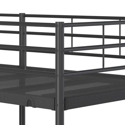 Krevet na kat bez madraca crni 75x190 cm čelik - Crna 75 x 190 cm Crna 75 x 190 cm Cijena