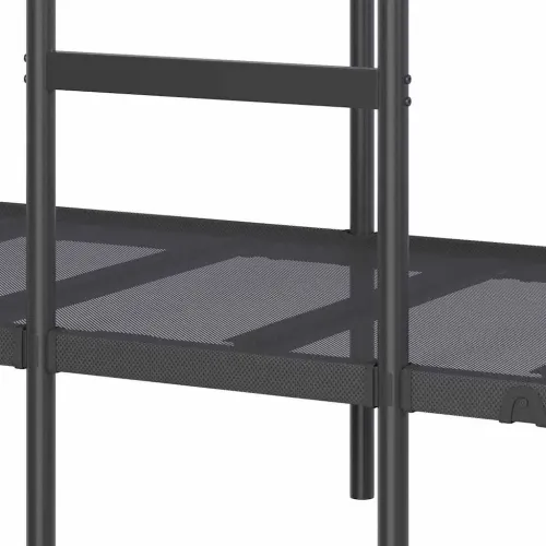 Krevet na kat bez madraca crni 75x190 cm čelik - Crna 75 x 190 cm Crna 75 x 190 cm Cijena