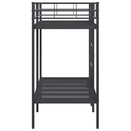 Krevet na kat bez madraca crni 75x190 cm čelik - Crna 75 x 190 cm Crna 75 x 190 cm Cijena