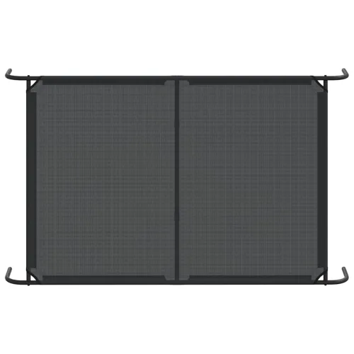 Povišeni krevet za pse crni 150x90x20 cm tekstil i čelik - Crna 150 x 90 cm Tekstilen Crna Cijena