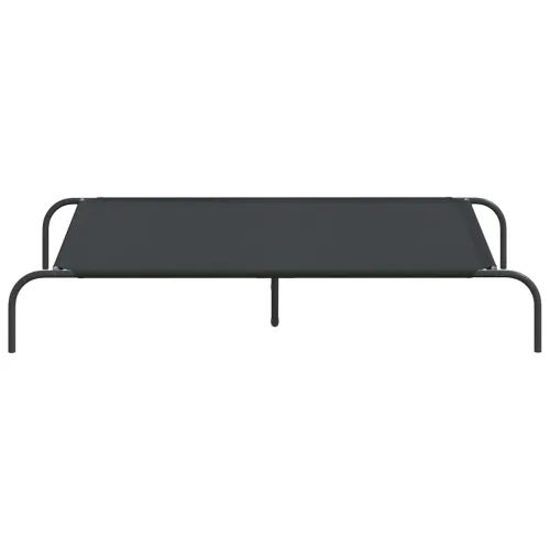 Povišeni krevet za pse crni 130x80x20 cm Oxford tkanina i čelik - Crna 130 x 80 cm oxford fabric Crna Cijena