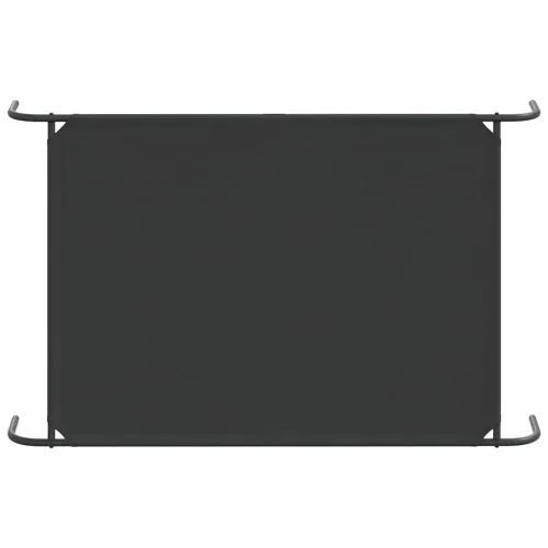 Povišeni krevet za pse crni 130x80x20 cm Oxford tkanina i čelik - Crna 130 x 80 cm oxford fabric Crna Cijena