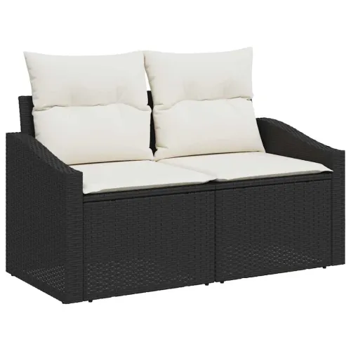 Set sofe 7 kom. Crna i Krema poliratan - Crno i bijelo Cijena