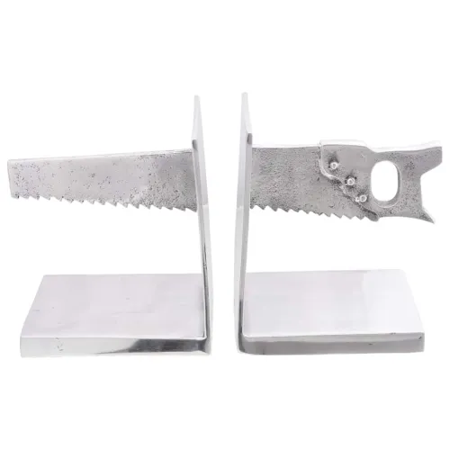 Držači za knjige 2 kom. Srebrno 11 x 14 x 17,5 cm Aluminij - Pila 11 x 14 x 17,5 cm Cijena