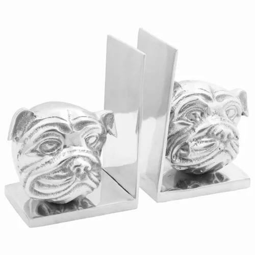 Držači za knjige 2 kom. Srebrno 8 x 12 x 16,5 cm Aluminij - Pas 8 x 12 x 16,5 cm Cijena