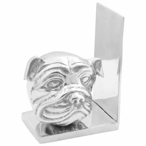 Držači za knjige 2 kom. Srebrno 8 x 12 x 16,5 cm Aluminij - Pas 8 x 12 x 16,5 cm Cijena