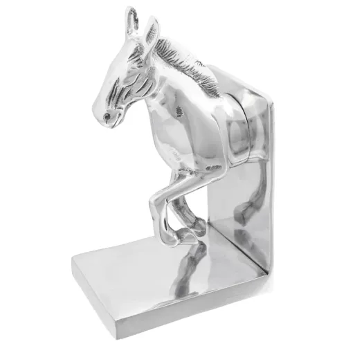 Držači za knjige 2 kom. Srebrno 11 x 14 x 25 cm Aluminij - Konj 11 x 14 x 25 cm Cijena