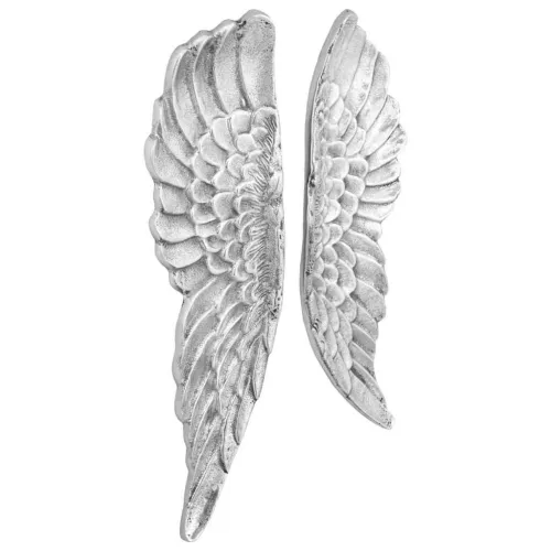 Skulptura Krila 2 kom. Srebrna 31 x 5 x 91 cm Aluminij - 91 x 31 x 5 cm Cijena