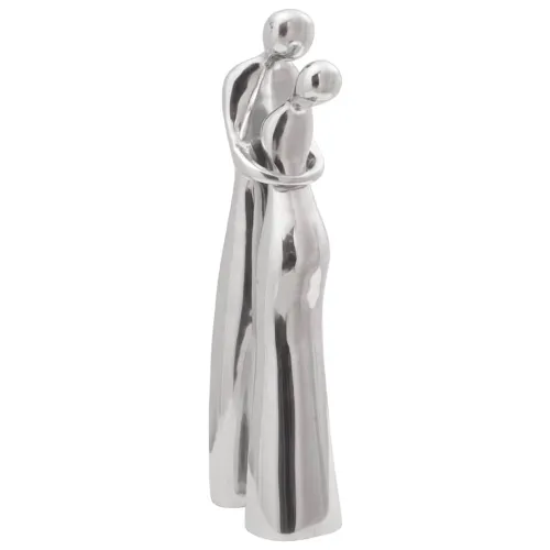 Skulptura Srebrna 10 x 16 x 49 cm Aluminij Cijena