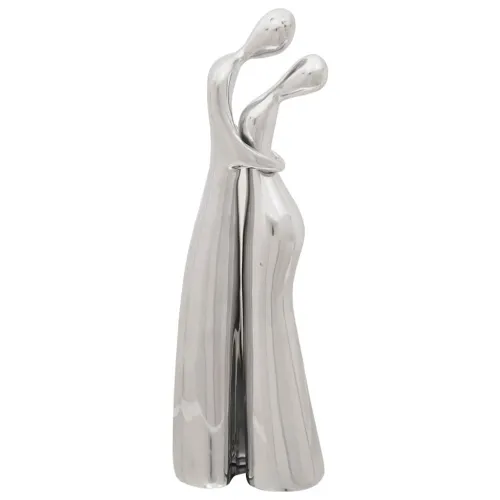 Skulptura Srebrna 10 x 16 x 49 cm Aluminij Cijena