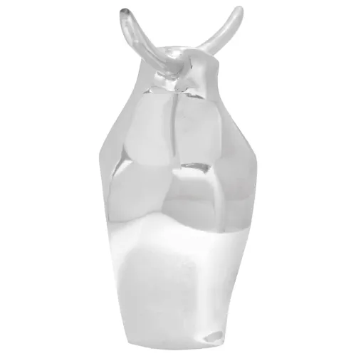 Skulptura bika Srebrno 37 x 44 x 17 cm Aluminij - 37 x 44 x 17 cm Cijena