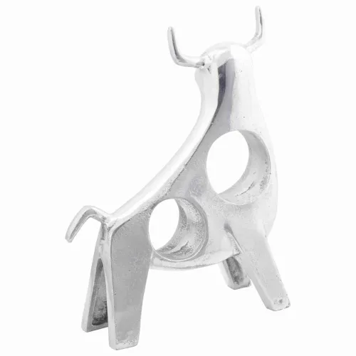 Skulptura bika Srebrno 22 x 9,5 x 34 cm Aluminij - 34 x 28 x 10 cm Cijena
