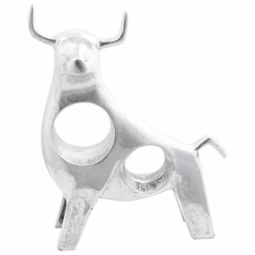Skulptura bika Srebrno 22 x 9,5 x 34 cm Aluminij - 34 x 28 x 10 cm Cijena