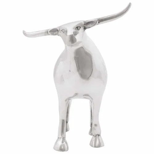 Skulptura bika Srebrno 20 x 17 x 23 cm Aluminij - 23 x 20 x 15 cm Cijena