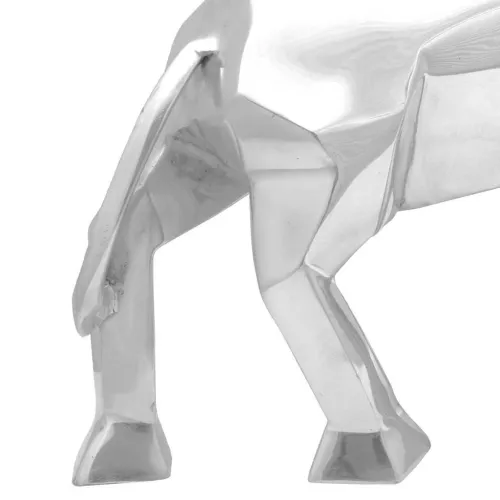 Skulptura bika Srebrno 74 x 23 x 30 cm Aluminij - 72 x 27 x 39 cm Cijena
