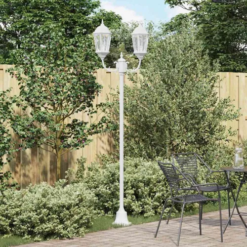 Vrtno svjetlo 68 x 20 x 235 cm Aluminij i staklo - Bijelo 2 Cijena