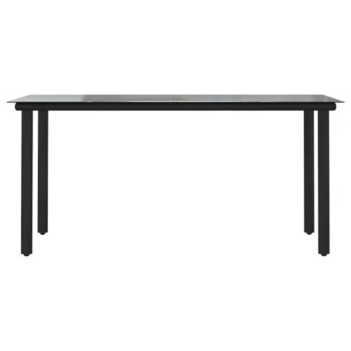Vrtna garnitura - 5-dijelni vrtni blagovaonski set s jastucima poliratan i staklo - Siva 160 x 80 x 74 cm 4 Cijena