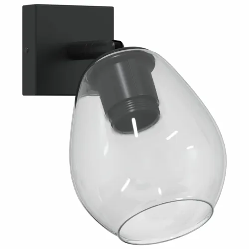 Stropni reflektor Crna 13 x 13 x 26 cm Staklo i Metal - 1 Cijena