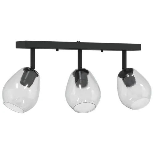 Stropni reflektor Crna 54 x 13 x 26 cm Staklo i Metal - 3 Cijena