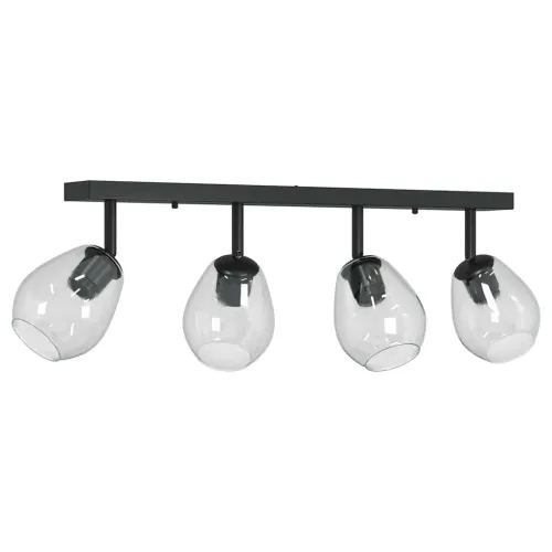 Stropni reflektor Crna 73,5 x 13 x 26 cm Staklo i Metal - 4 Cijena