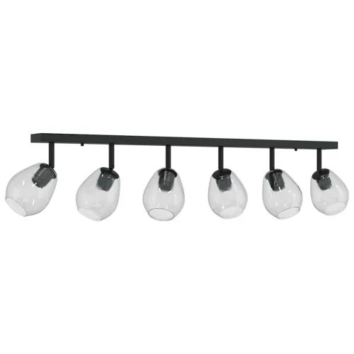 Stropni reflektor Crna 110,5 x 13 x 26 cm Staklo i Metal - 6 Cijena
