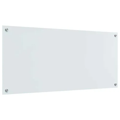 Kuhinjski zid Bijelo 110 x 50 cm Staklo otporno na udarce - Bijelo 110 x 50 x 0,6 cm 1 Cijena