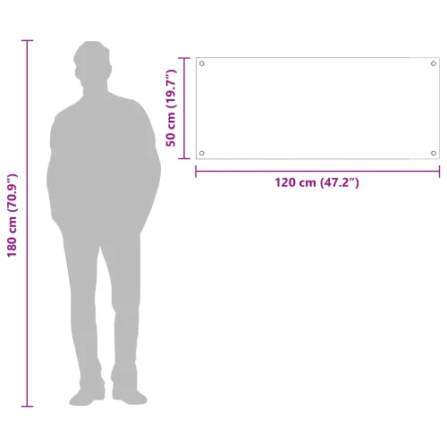 Kuhinjski zid Tamno siva 120 x 50 cm Staklo otporno na udarce - Tamno siva 120 x 50 x 0,6 cm 1 Cijena