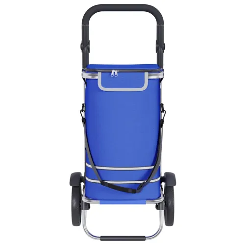 Kolica za kupovinu Plava 36,5 x 46,5 x 100,5 cm Oxford tkanina - Plava Cijena