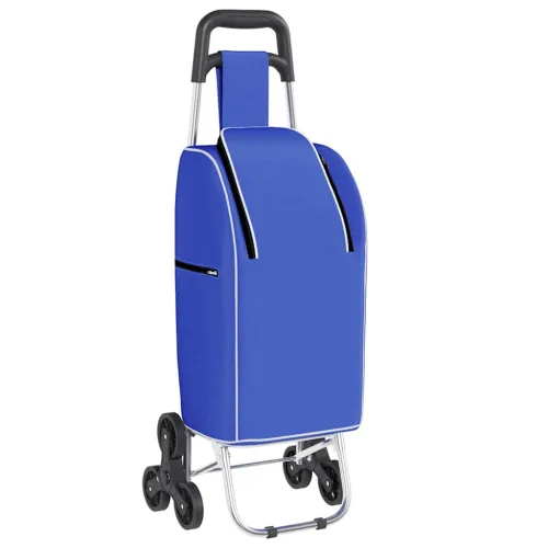 Kolica za kupovinu Plava 39,5 x 33 x 93 cm Oxford tkanina - Plava Cijena