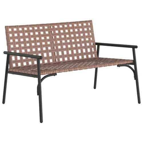 Vrtna stolica Smeđa poliratan - 110,5 x 79 x 75,5 cm Cijena
