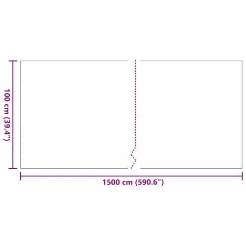 Umjetna trava 1500 x 100 x 3 cm PP i PE - Crna 1 x 15 m 30 mm Cijena