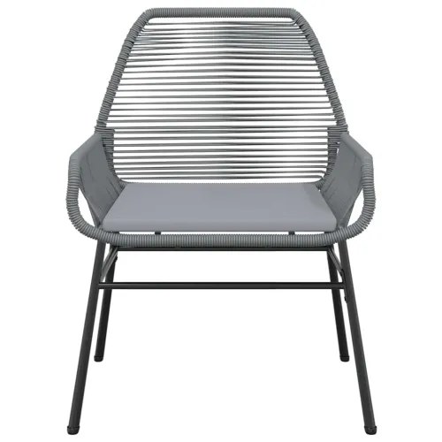 Vrtna garnitura - 7-dijelni vrtni blagovaonski set s jastucima poliratan i staklo - Siva 160 x 80 x 74 cm 6 Cijena
