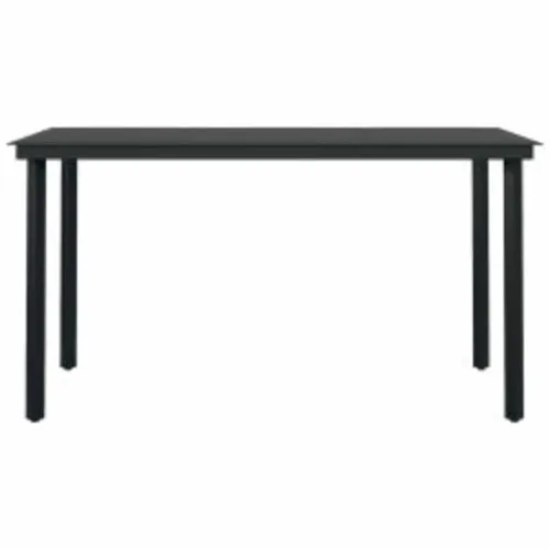Vrtna garnitura - 5-dijelni vrtni blagovaonski set s jastucima poliratan i staklo - Smeđa i krem ​​bijela 140 x 70 x 74 cm 4 Cijena