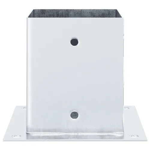 Postolja za stupove kvadratna 12 kom 121x121 mm pocinčani čelik - Srebrno 121 x 121 mm 12 Cijena