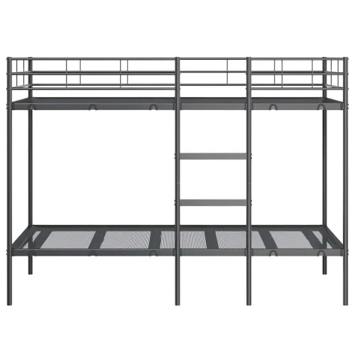 Krevet na kat bez madraca crni 100x200 cm čelik - Crna 100 x 200 cm Cijena