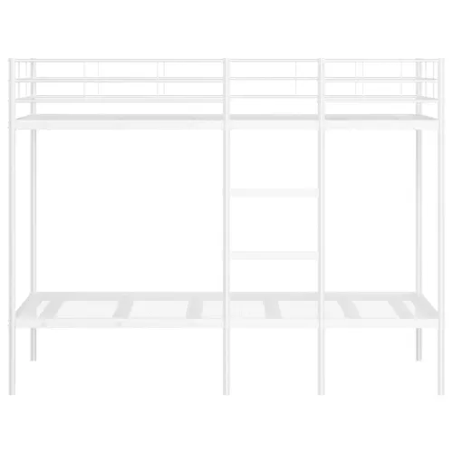 Krevet na kat bez madraca bijeli 100x190 cm čelik - Bijela 100 x 190 cm Cijena