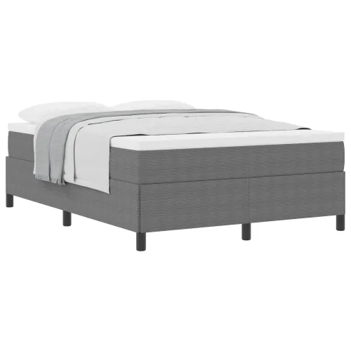 Box spring krevet Svjetlosiva 160 x 200 cm Kordura tekstil - Svjetlosiva 160 x 200 cm Cijena