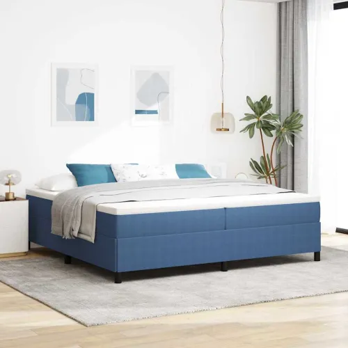 Box spring krevet Plava 200 x 200 cm Kordura tekstil - Plava 200 x 200 cm Cijena