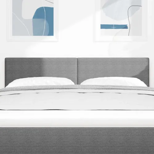 Uzglavlje Svijetlo siva 160 cm Kordura tekstil - Svjetlosiva 160 cm Nizak uzglavlju Cijena