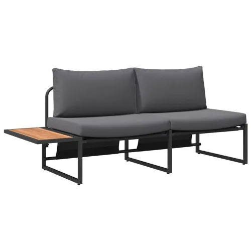 Vrtni kauč s jastukom Antracit 200,5 x 70 x 85,5 cm Čelik - Antracit Cijena