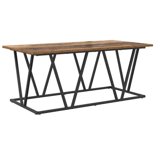 Stolić za kavu Staro drvo 100 x 50 x 40 cm Projektirano drvo i metal - Staro drvo Cijena