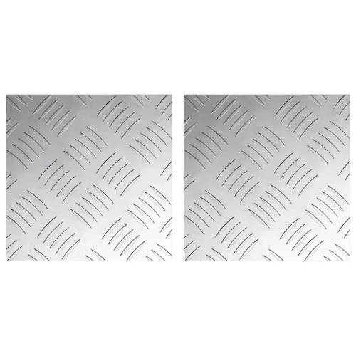 Stepenica 2 kom. 20 x 20 cm Srebrno Aluminij Četvrtasti - 20 x 20 x 0,2 cm 2 Cijena