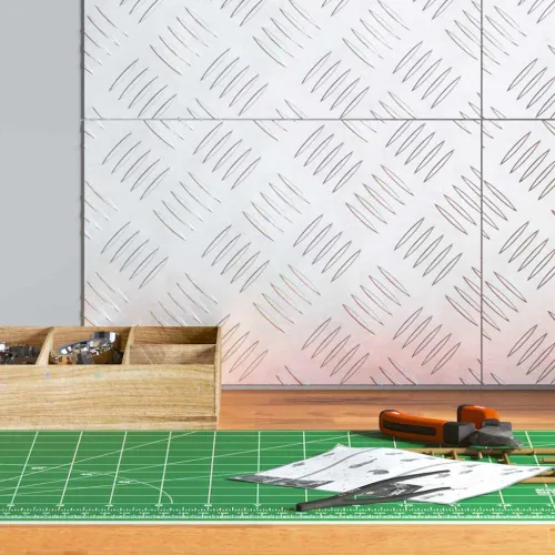 Stepenica 4 kom. 30 x 20 cm Srebrno Aluminij Pravokutni - 30 x 20 x 0,3 cm 4 Cijena
