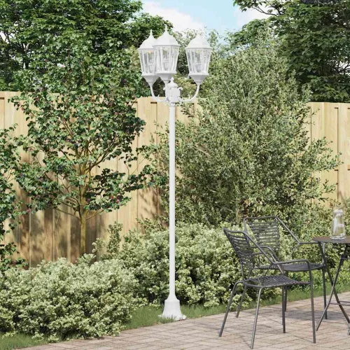 Vrtno svjetlo 57 x 49 x 241 cm Aluminij i staklo - Bijelo 3 Cijena