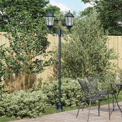 Vrtno svjetlo 68 x 20 x 235 cm Aluminij i staklo - Tamnozelena 2 Cijena