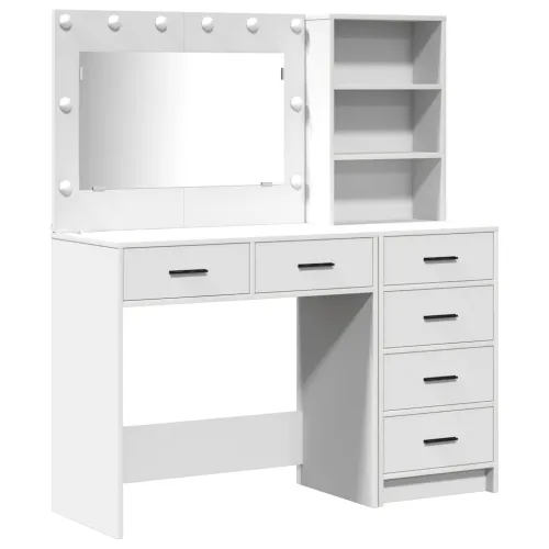Toaletni stol 2 kom. Bijelo 78.5 x 41 x 135 cm - Bijelo Cijena