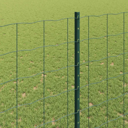 Euro ograda s postom 10 x 1,4 m Čelik premazan PVC-om Zelena - Zelena Ograda 10 x 1,4 m (mreža 10 x 10 cm) Cijena
