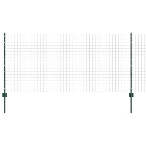 Euro ograda s postom 25 x 1 m Čelik premazan PVC-om Zelena - Zelena Ograda 25 x 1 m (mreža 5 x 5 cm) Cijena